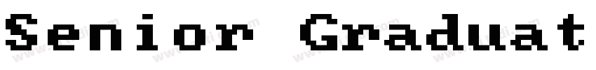 Senior Graduation字体转换